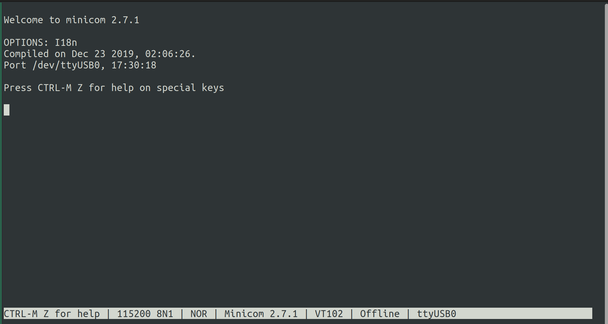 minicom_on